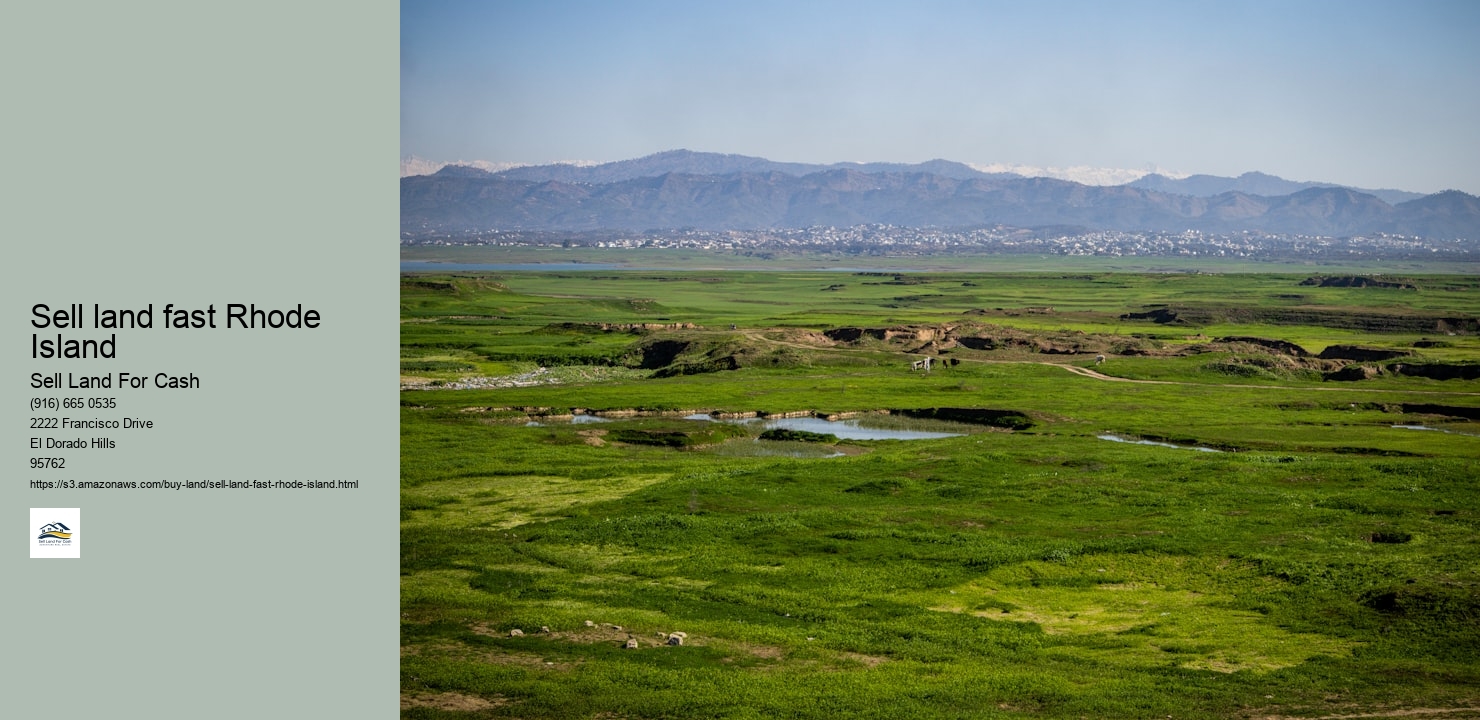 Sell land fast Rhode Island