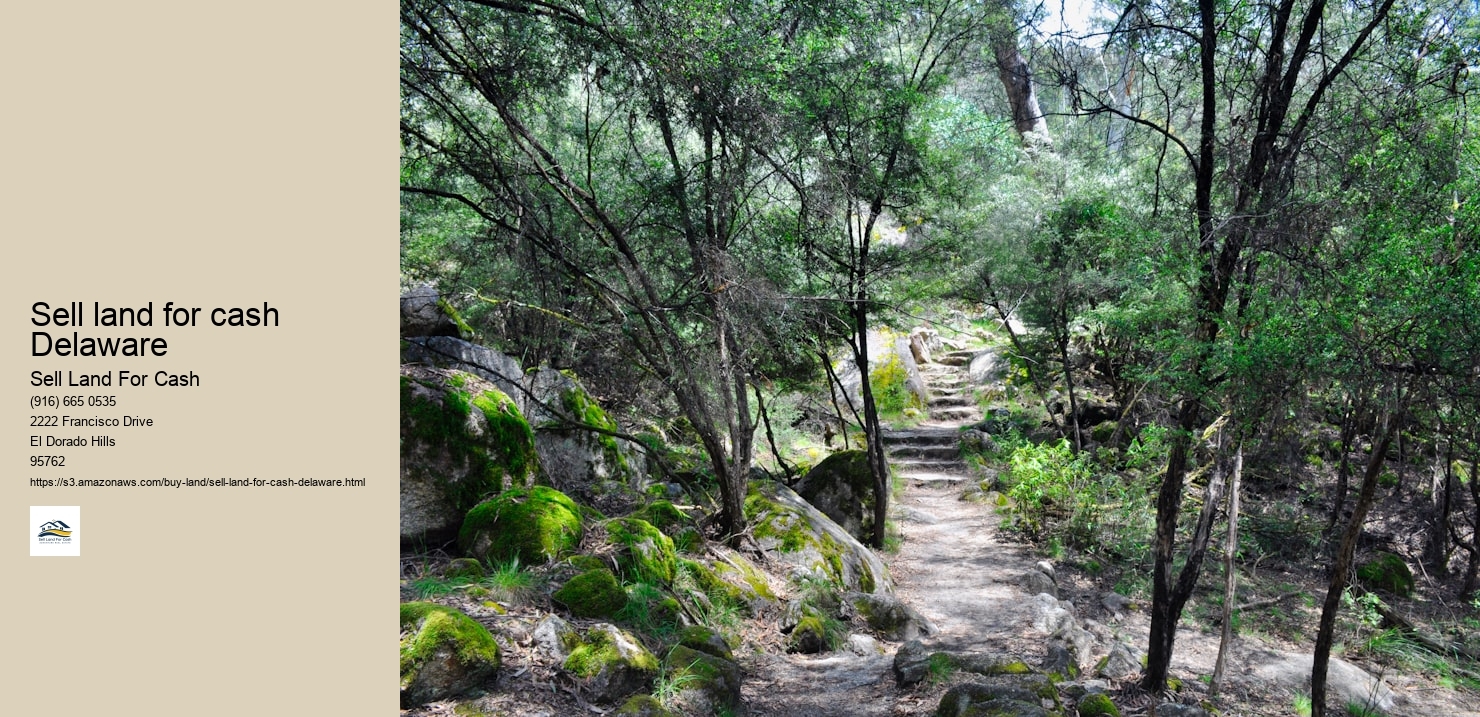 Sell land for cash Delaware