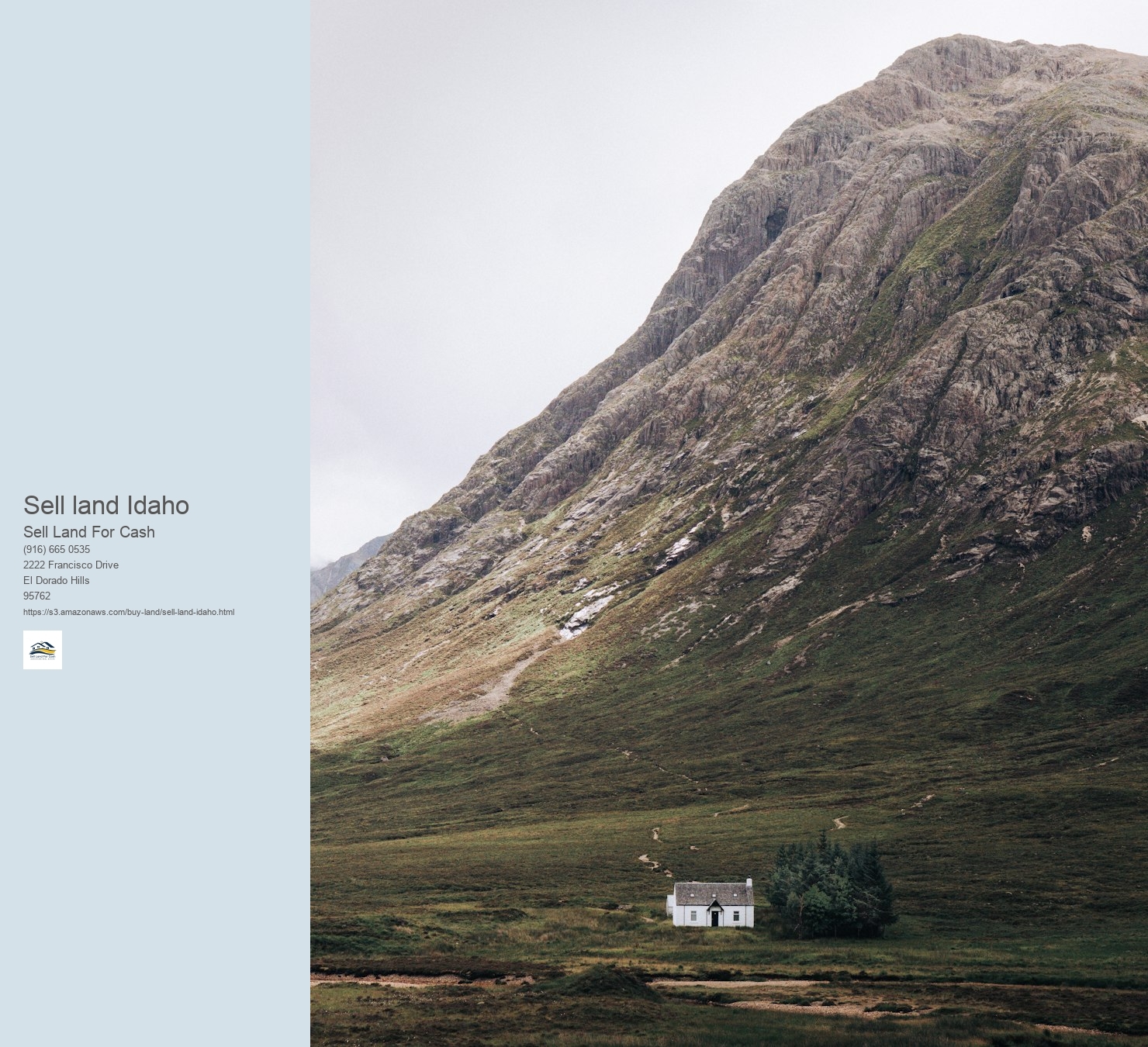 What is the tax obligation ramifications of selling Idaho land for cash money?