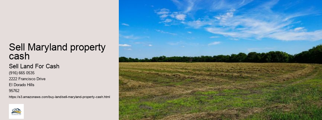 Sell Maryland property cash