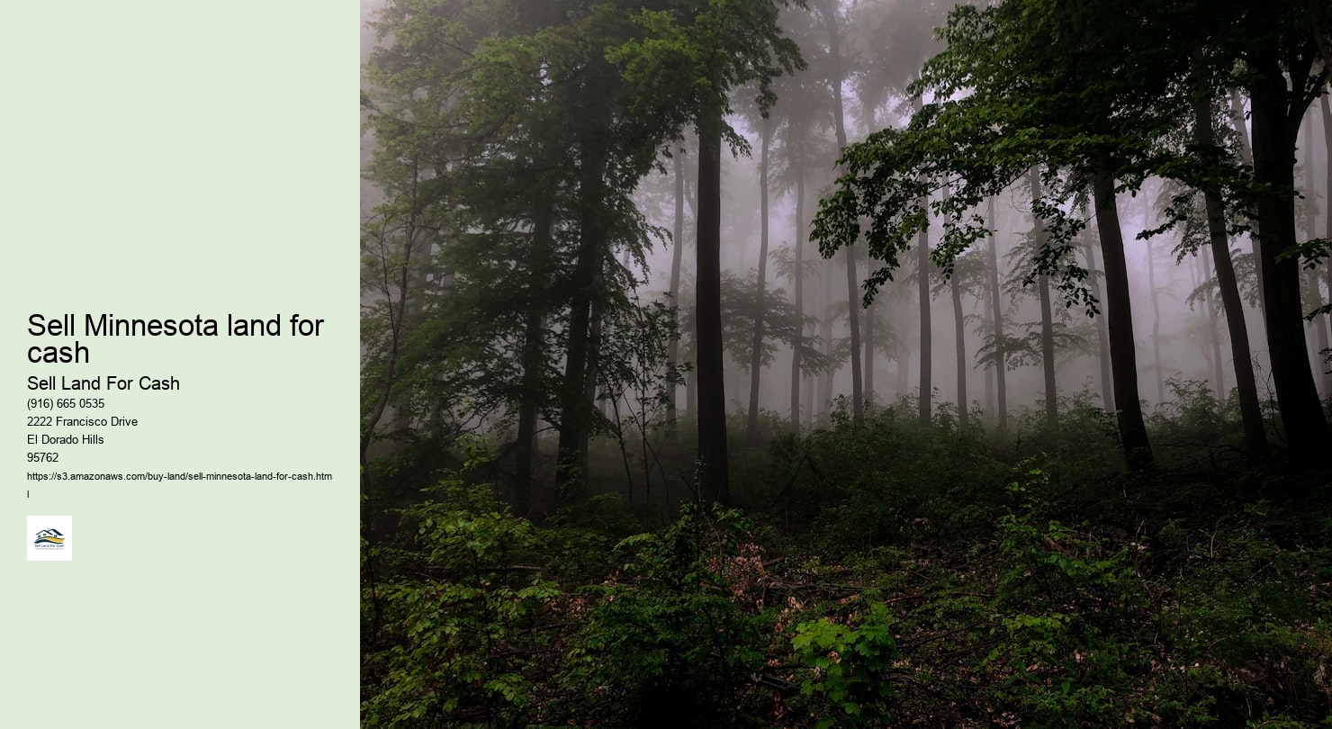 Sell Minnesota land for cash