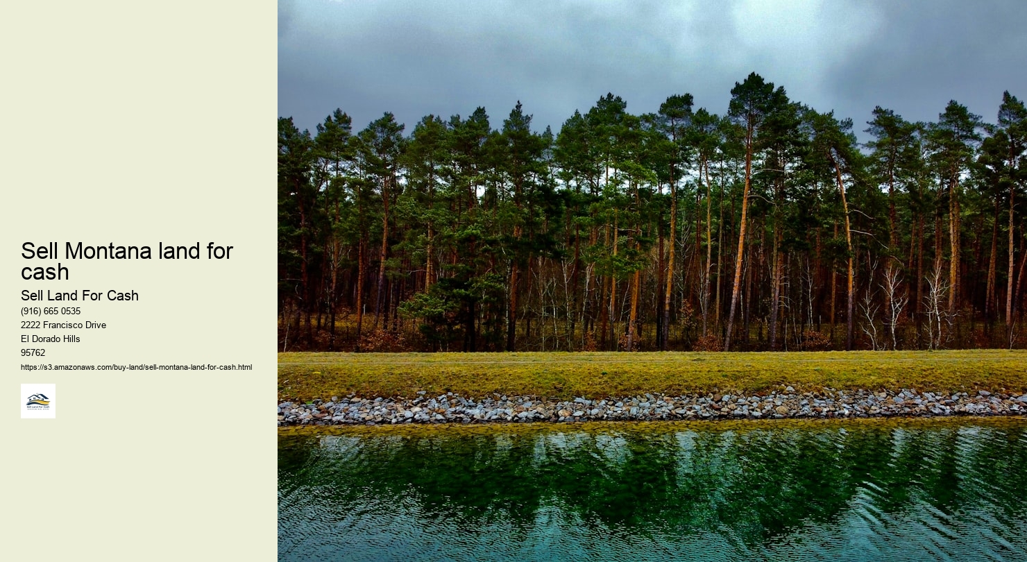 Sell Montana land for cash