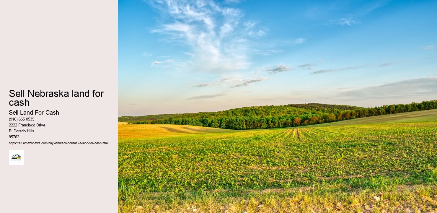 Sell Nebraska land for cash