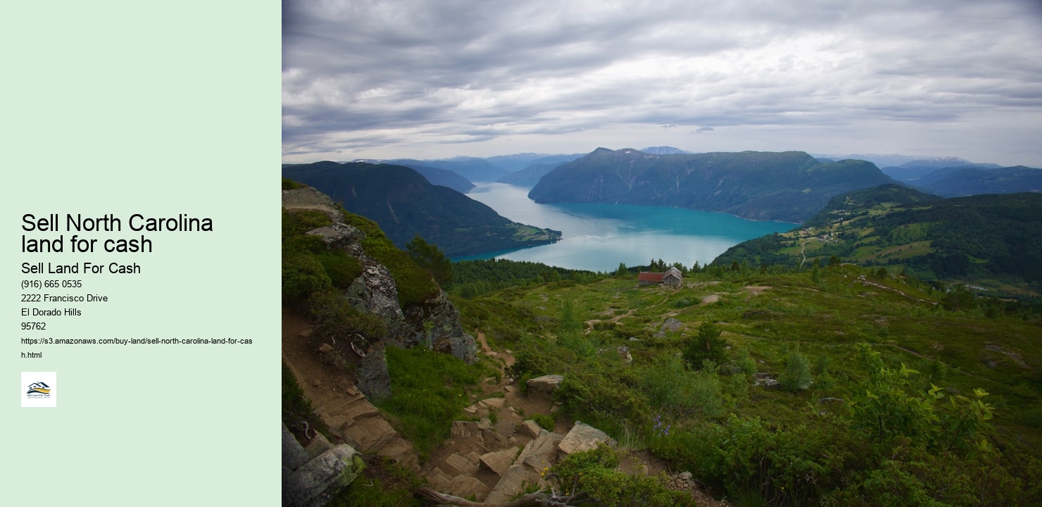 Sell North Carolina land for cash