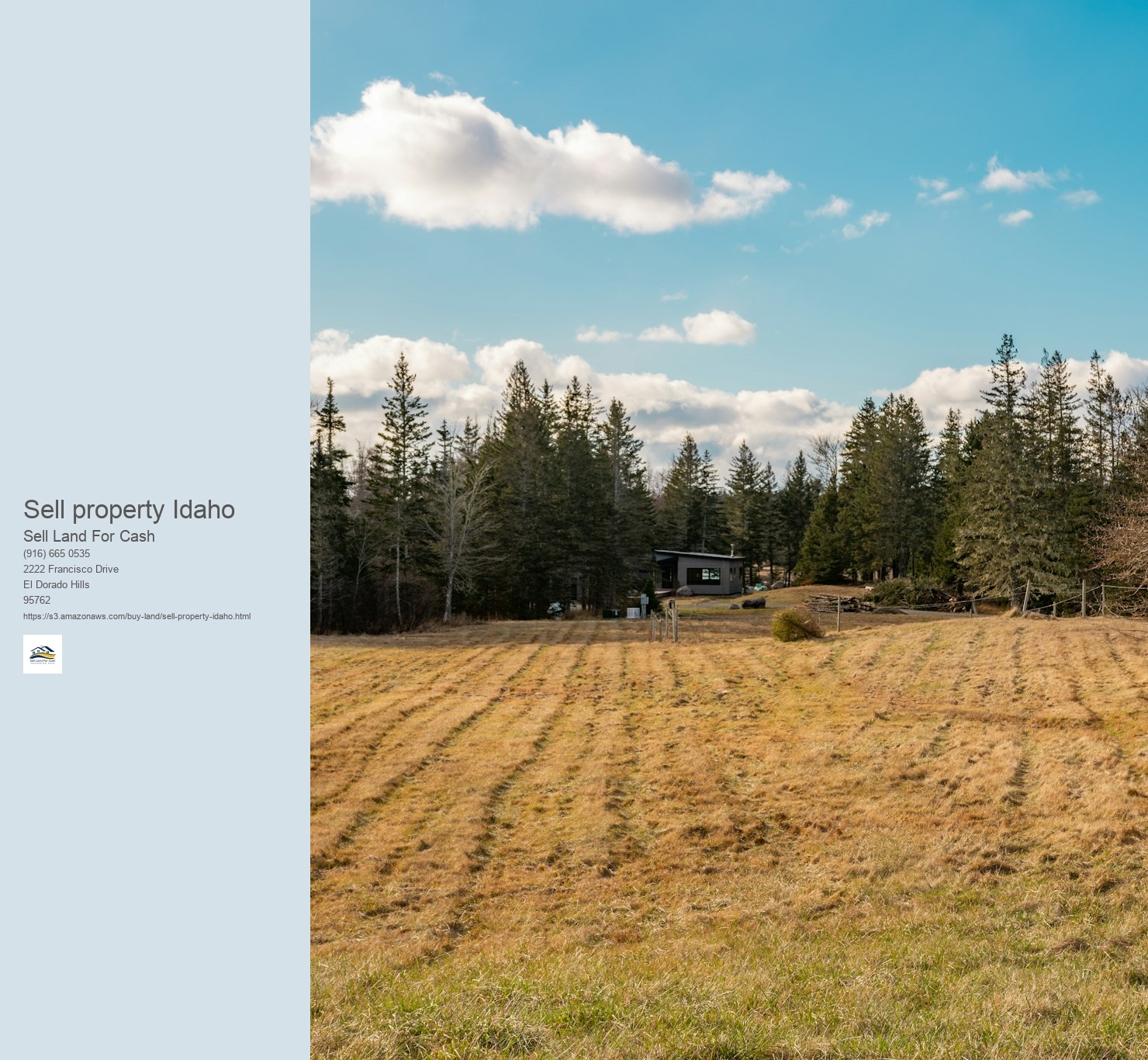 What is the tax obligation implications of marketing Idaho land for cash money?