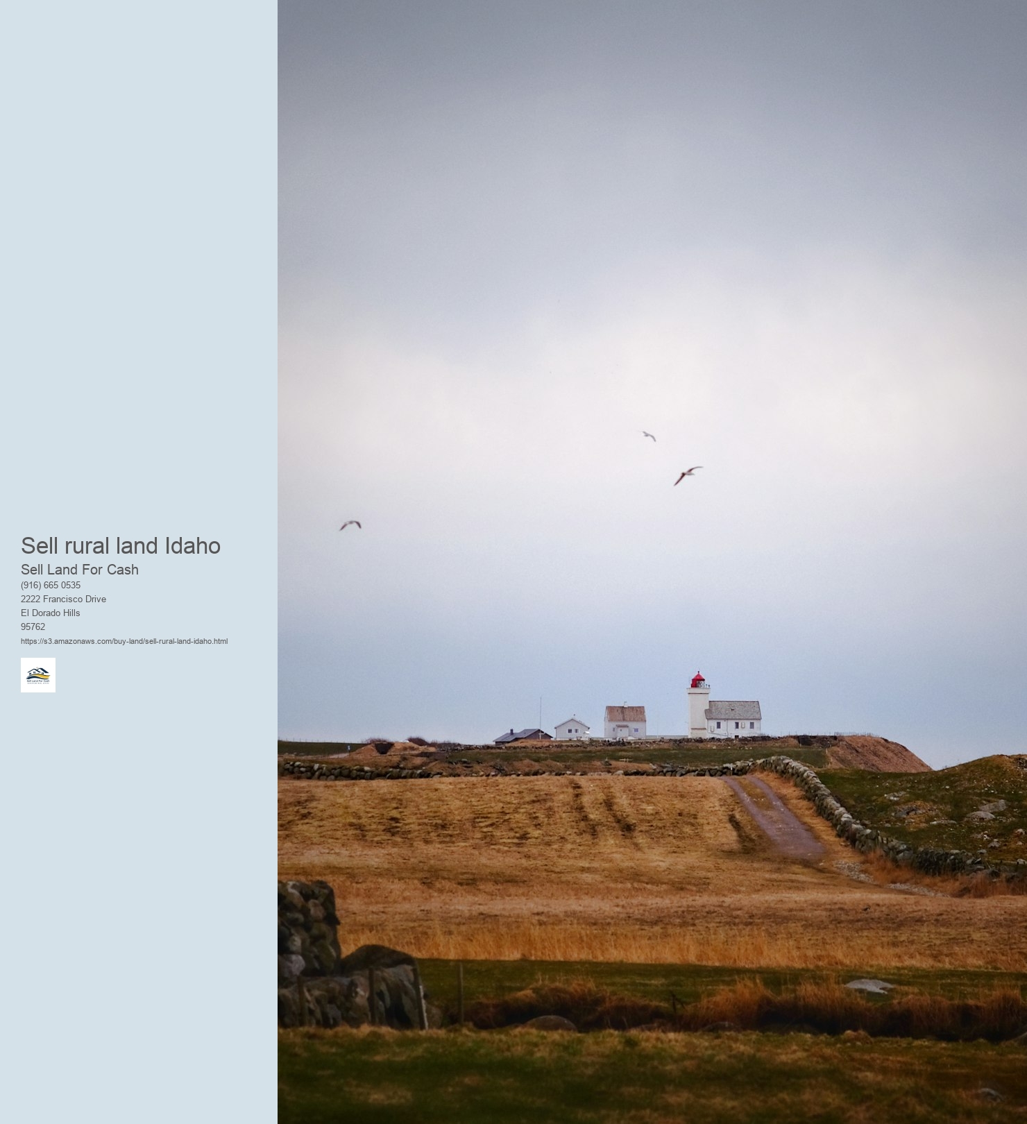 What is the process for selling Idaho land for money?