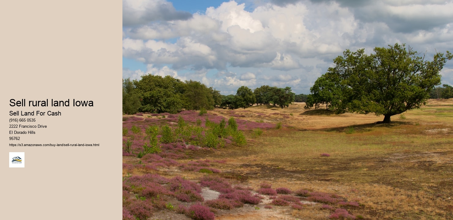 Sell rural land Iowa