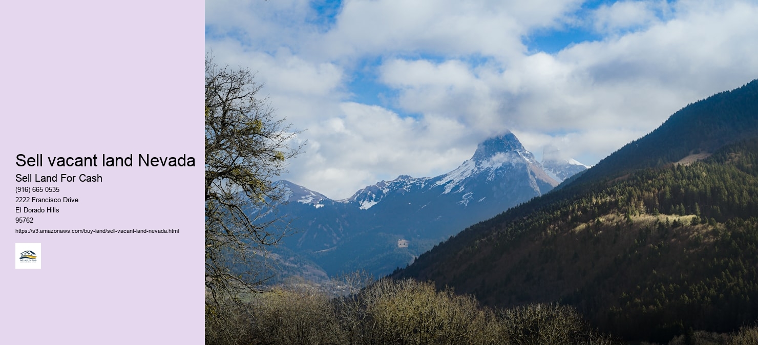 Sell vacant land Nevada
