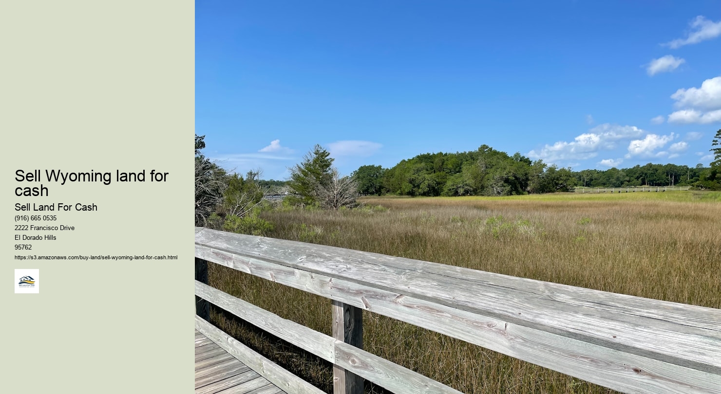 Sell Wyoming land for cash