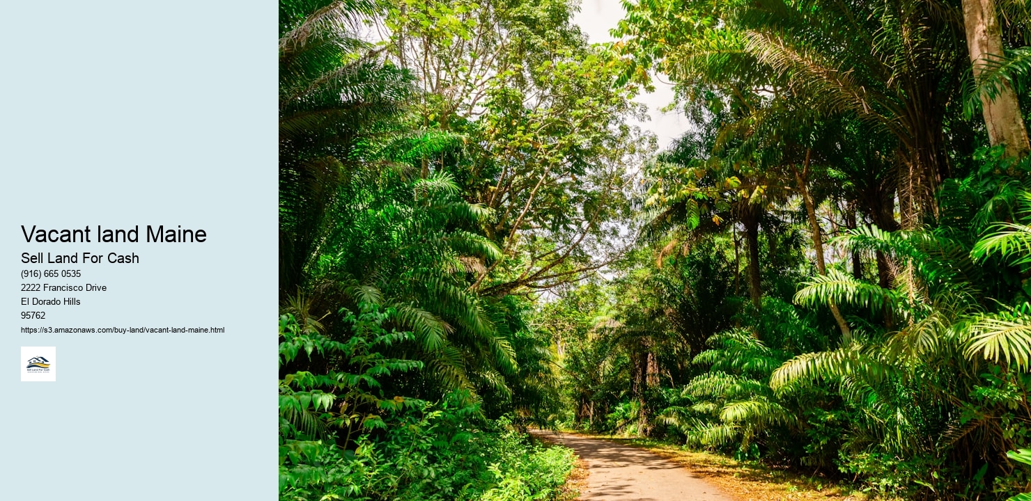 Vacant land Maine
