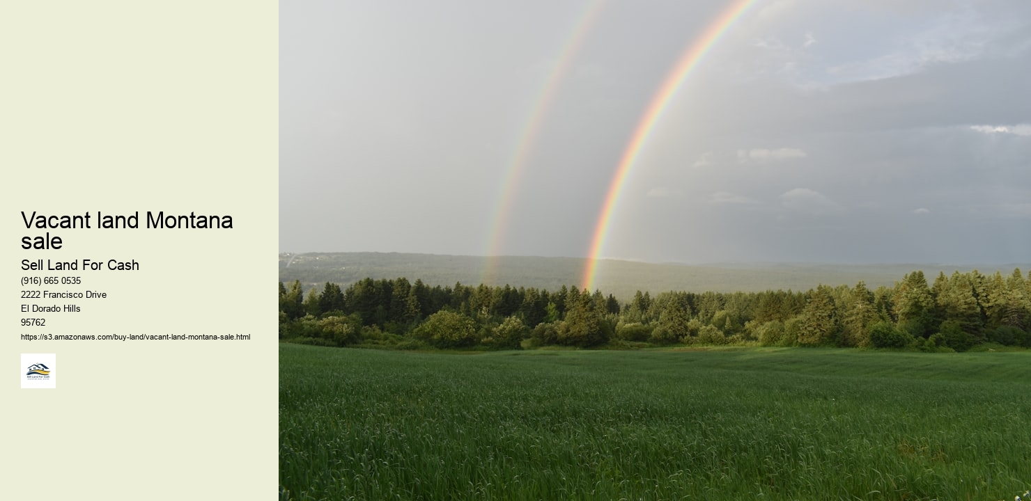 Vacant land Montana sale
