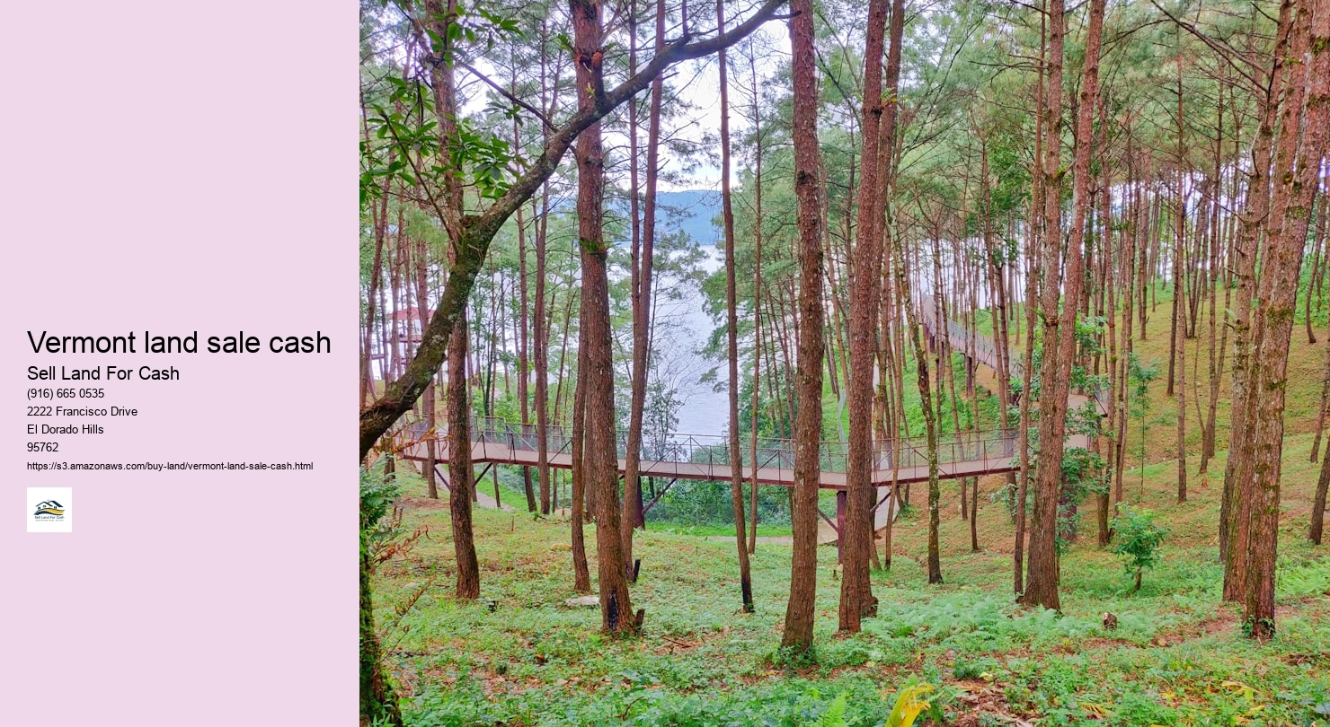 Vermont land sale cash