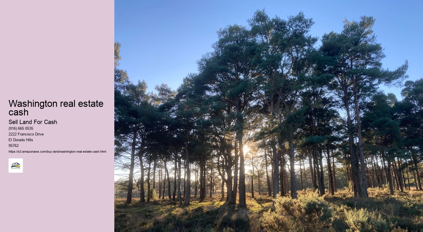 Washington real estate cash