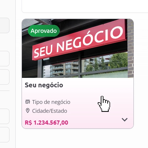 Selecione o anúncio