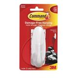 Command 17067 Adhesive Hooks, Small, Holds 1/2-lb, White, 3/Pack 