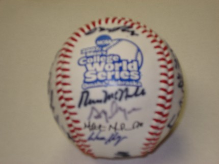 MSU Autographed College World Series Baseball