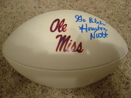 Ole Miss Football-- AUTOGRAPHED by Head Coach Houston Nutt!