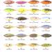 NEW SPOON FISHING LURES SALT/FRESHWATER 28 COLORS WEEDLESS