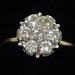 Ladies 7 Diamond Cluster Engagement Ring