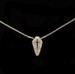 Flawless 1.80 ct Kite Shaped Simulant Diamond Necklace with Cross