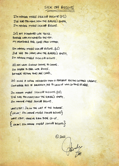 Sick Off Biscuits - outtake from In the Dark