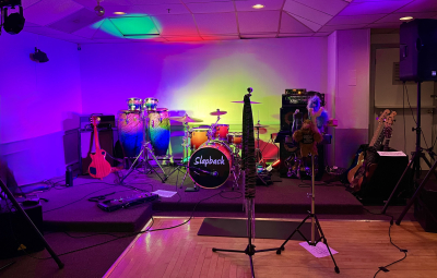 Slapback set-up at Amvets in Purple