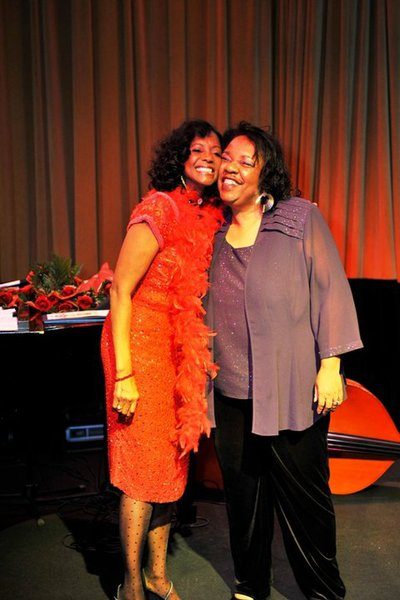 Lady Junn Performs with the stunning Actress and song bird, Margaret Shug Avery at the 25th anniversary gala of The Color Purple. The event was held at the fabulous Sambuca Jazz Cafe in Atlanta!