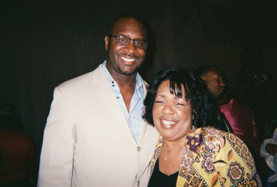 Lady Junn with the hilarious Tyler Perry Producer Roger Bobb