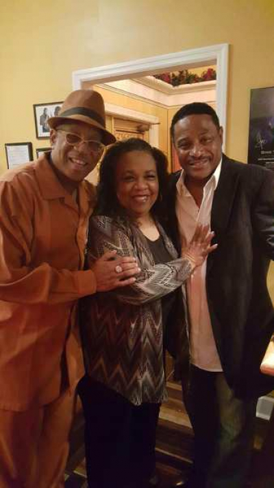Lady Junn with world renown Jazz Saxophonist Kim Waters