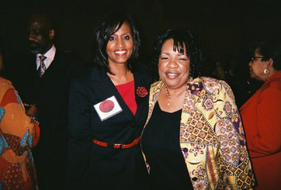 Lady Junn and TV News Anchor Donna Lowery