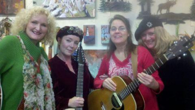 <p>" Ladies of the Lake" - from left to right: Mary Lou Williams, Gina Lee, Jane Keyport Aas, and Rose Hoene</p>