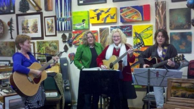 <p> "Ladies of the Lake" performing at the Blue Lake Gallery</p>