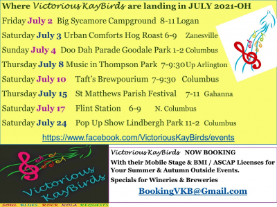 July 2021 schedule