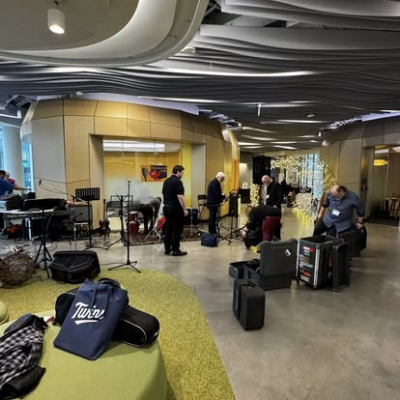 Getting ready for the show