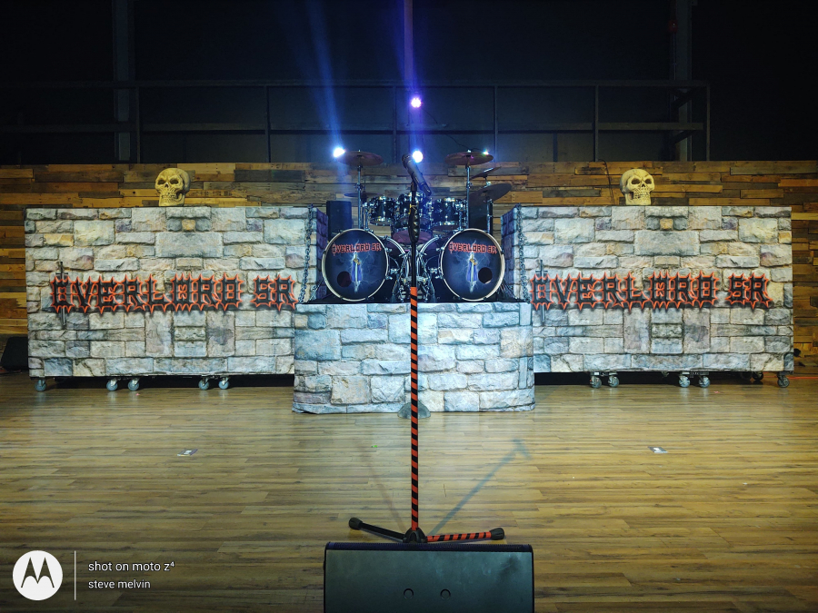 Stage set up for Live shows