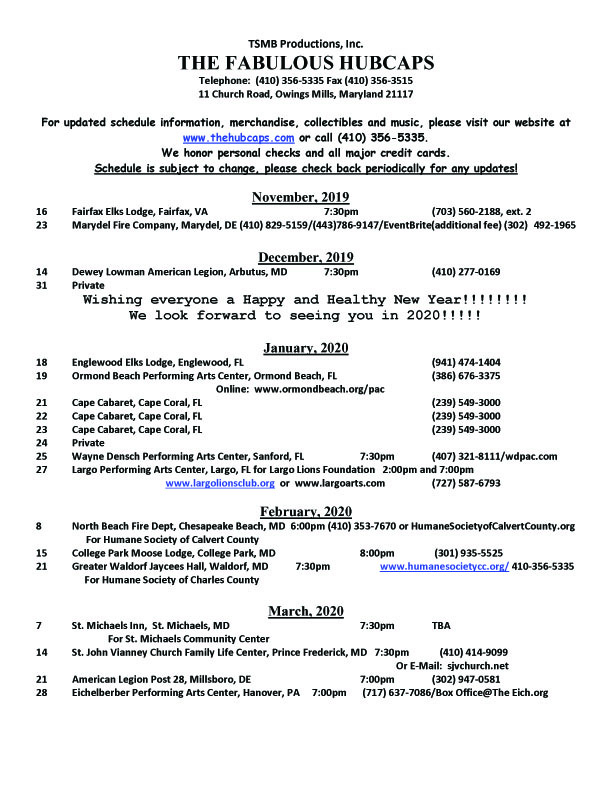 The Fabulous Hubcaps