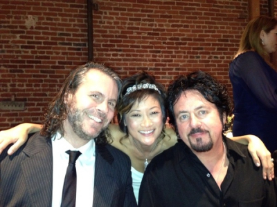 <p> myself, the ravishing bride songa lee, steve lukather, nov 2012</p>