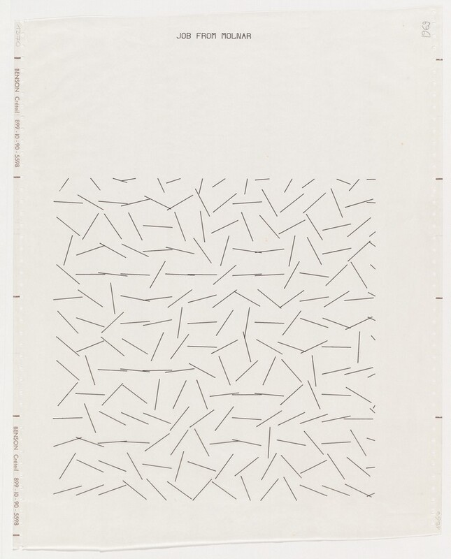  Vera Molnár, Interruptions, 1969