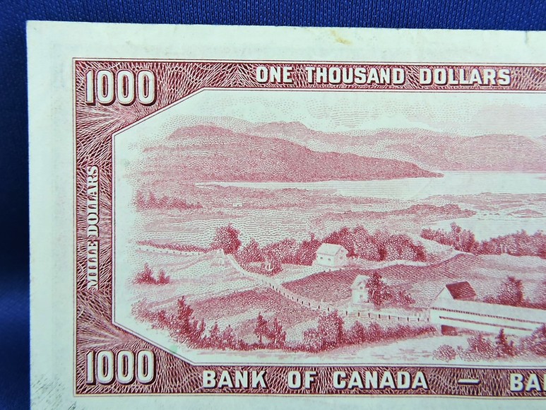 Image for 1954 $1000 CANADIAN BANKNOTE INVESTMENT QUALITY COLLECTIBLE
