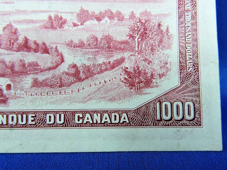 Image for 1954 $1000 CANADIAN BANKNOTE INVESTMENT QUALITY COLLECTIBLE