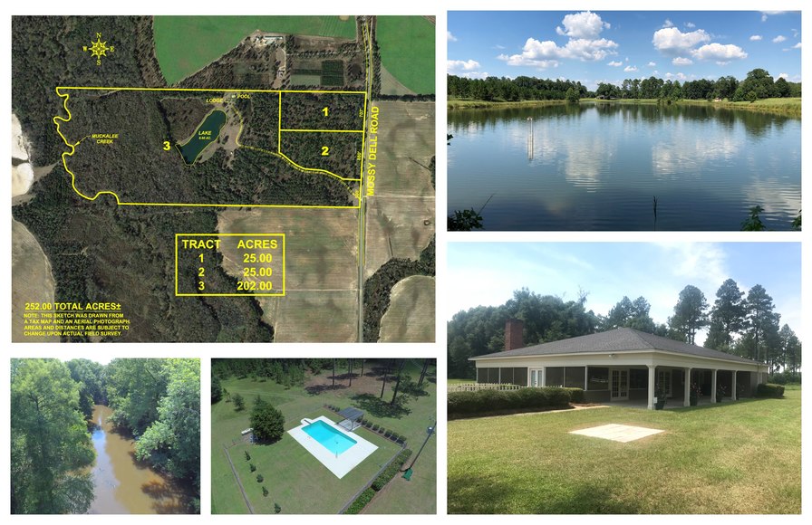 252+/ Acre Plantation Style Tract and Lodge Located in Lee County,