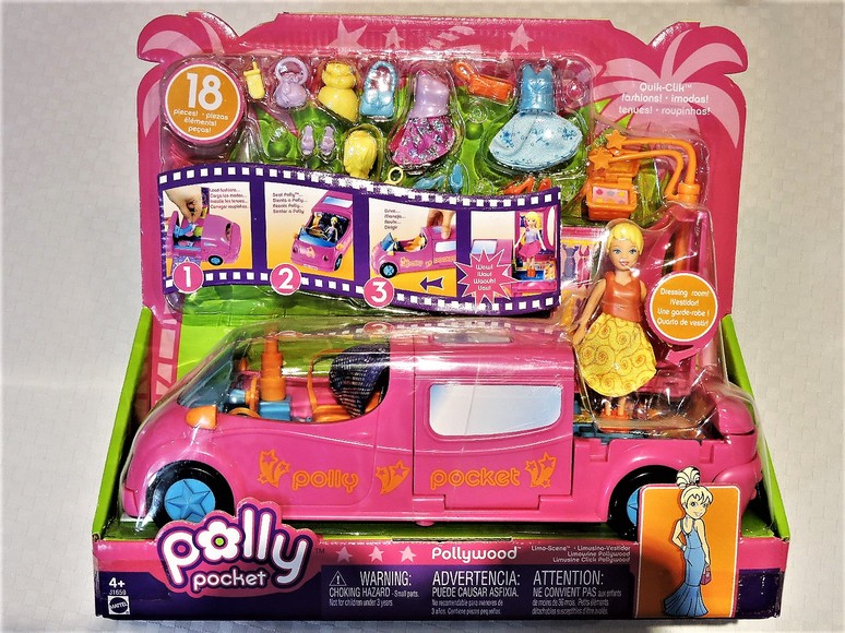 Image for POLLYWOOD POLLY POCKET LIMO-SCENE FASHION DOLL RARE