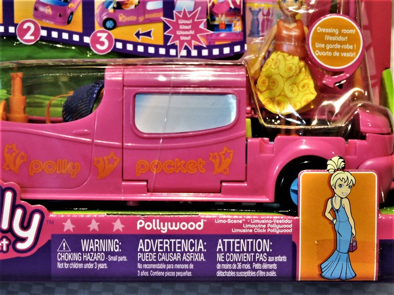 Image for POLLYWOOD POLLY POCKET LIMO-SCENE FASHION DOLL RARE