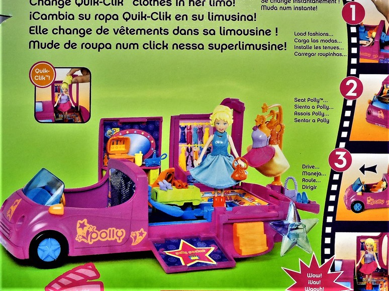 Image for POLLYWOOD POLLY POCKET LIMO-SCENE FASHION DOLL RARE