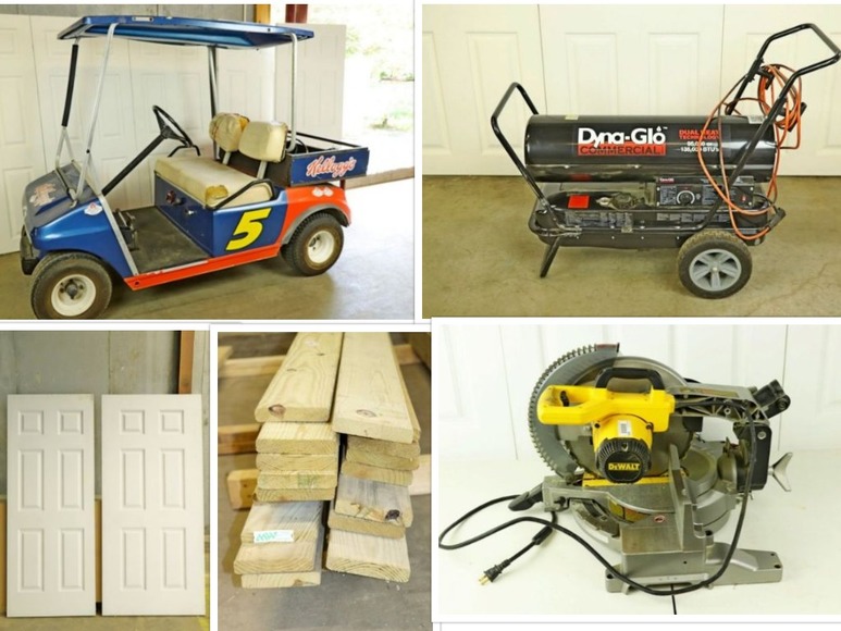 Building Materials and Tools Auction Online Only