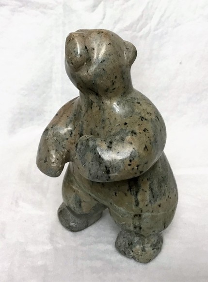 Image for DANCING BEAR CARVING ... OUTSTANDING UNIQUE STONE IMAGE