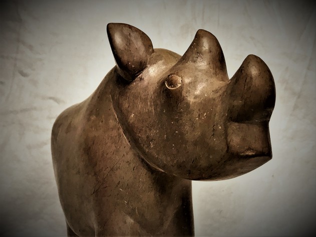 Image for BABY RHINO STONE SCULPTURE