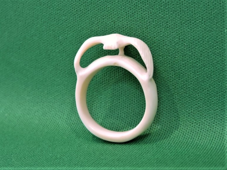 Image for PRESS HERE TO ENTER THE FOSSILIZED IVORY OR MAMMOTH TUSK CARVED RING AUCTION