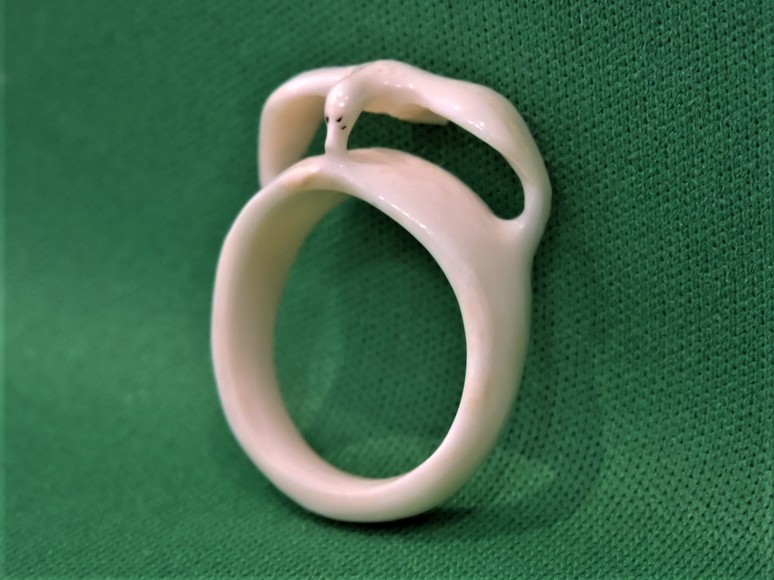 Image for PRESS HERE TO ENTER THE FOSSILIZED IVORY OR MAMMOTH TUSK CARVED RING AUCTION