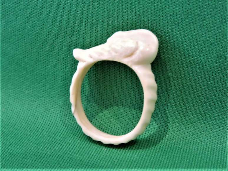 Image for PRESS HERE TO ENTER THE FOSSILIZED IVORY OR MAMMOTH TUSK CARVED RING AUCTION